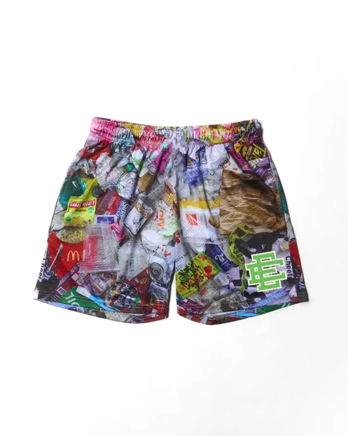 Asspizza Eric Emanuel Garbage Mesh Shorts (1)