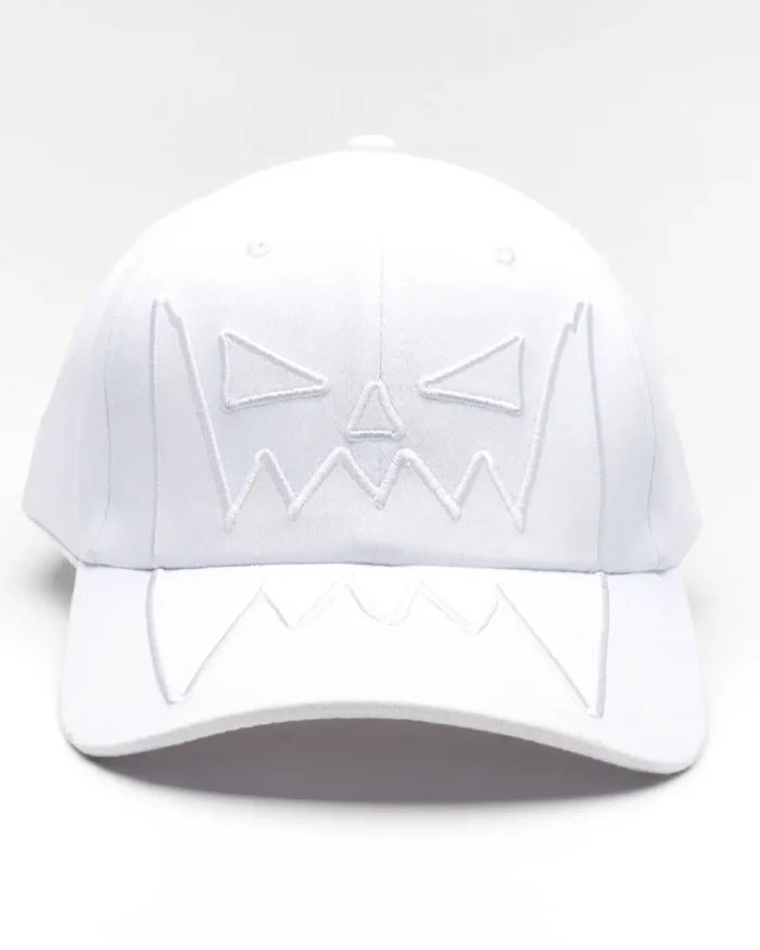 Asspizza Face Velcro Cap White (1)