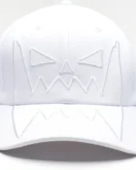 Asspizza Face Velcro Cap White (2)