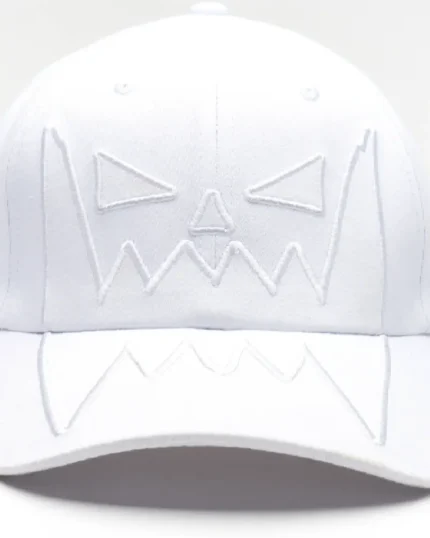 Asspizza Face Velcro Cap White (2)