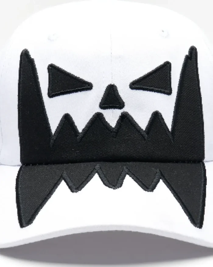 Asspizza Face Velcro Cap White 2024 (2)